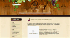 Desktop Screenshot of bensonfinewines.com